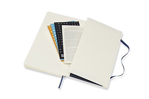 Moleskine Classic 18 Month 2018-2019 Weekly Planner, Soft Cover, Large (5" X 8.25") Sapphire Blue #TOP5