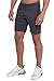TCA Aeron Kurze Laufhose Herren - Atmungsaktive Trainingsshose/Laufshorts/Sporthose - Magnet (Schwarz), XXL