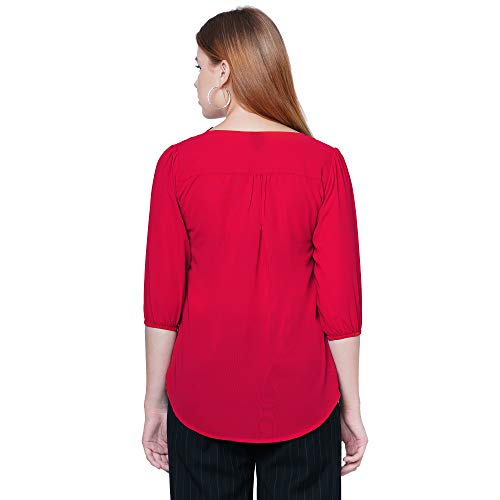 Image of GO-4 IT Women's Top with Cutwork Embroidery in Neck