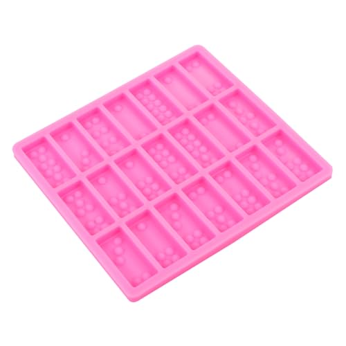 Molde de silicona para pasteles con diseño de dominó