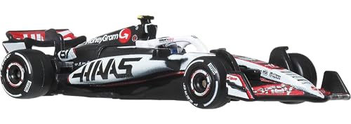 Hot Wheels Premium Formula 1 Toy Cars, 2 1:64 Scale Die-Cast MoneyGram Haas F1 Team Esteban Ocon & Oliver Bearman Racecars with Real Riders Tires by Hot Wheels - Image 3