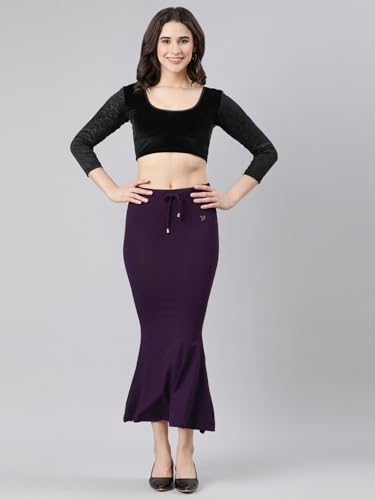 Image of TWIN BIRDS Saree Shapewear for Women | Super Soft Viscose Elastane Saree Petticoat Skirt | Stretchable & Comfortable SareeShaper