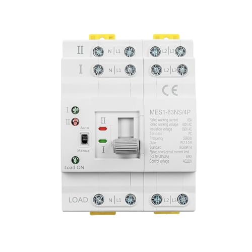 Commutateur de transfert automatique 4 pôles 400V 63A CA pour inverseur de source domestique