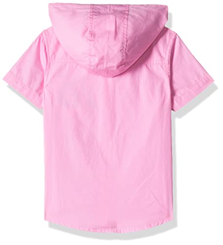 Image of Amazon Brand - Symbol Boys 100% Cotton Hooded Casual Shirt | Half Sleeves | Regular Fit | Age 2-7 Years