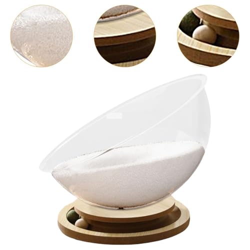 Cama para gatos de madera interior hamaca espacial transparente cómoda para hogar 8