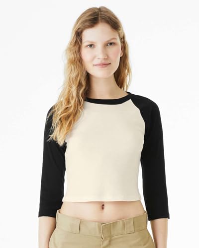 Bella Canvas Ladies' Micro Ribbed 3/4 Raglan Baby Tee2