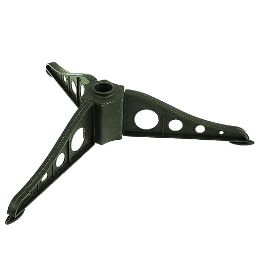 SMELEYOU Suportes para árvores de Natal triângulo com orifício de 2 cm plataforma removível para suporte de árvore de Natal base giratória de plástico base estável para árvore de Natal
