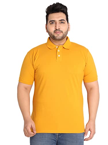 Image of CHKOKKO Men's Pluse Size Polo Cotton Regular Fit Half Sleeves T-Shirt