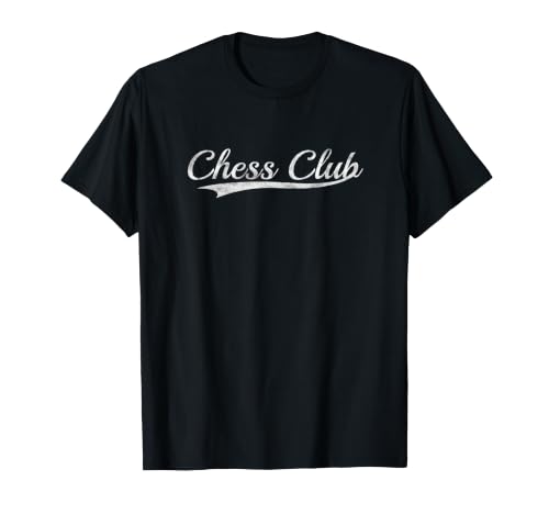 Chess Club Vintage Varsity Aesthetic Retro Athletic Design Camiseta