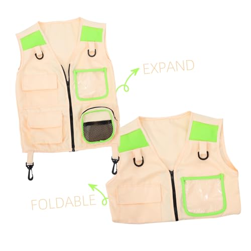 Boy Girl Camping Explorer Vest Wear-resistant Boy Girl Cosplay Adventure Apparel Multiple Pockets for Outdoor Fun and Exploration for Dress-up and Holiday3
