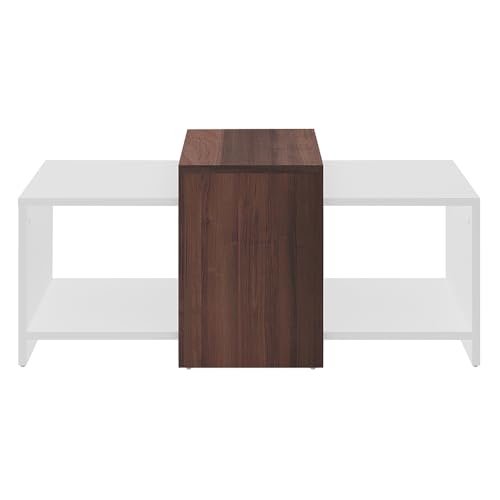 Image of Royaloak Ivan Coffee Table | Engineered Wood | Melamine Finish | Bottom Shelf | Dual Color | Modern Design | Wooden Coffee Table