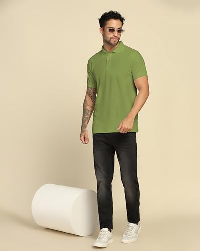 Image of VastraVibes Men's Polo Regular Fit T-Shirt