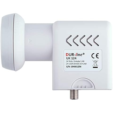 DUR-line UK 124 - Single Ausgang LNB für 24 Teilnehmer LNB SCR/Einkabel/Unicable I + II LNB Cover