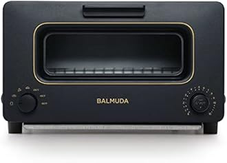BALMUDA The Toaster | Steam Oven Toaster | Compact Size 14.1" W x 12.6" D x 8.2" H | 5 Cooking Modes: Sandwich Bread, Artisan Bread, Pizza & Pastry, Oven | Baking Pan Included | US Version | Black
