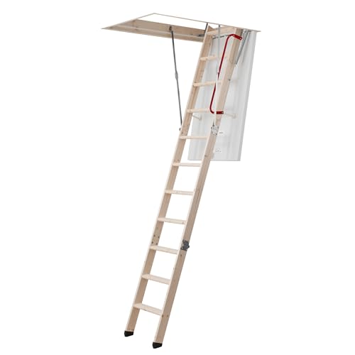 DOLLE Bodentreppe wärmegedämmt 140 x 70 cm 3-teiliges Leiternteil Lichte Raumhöhe bis 280 cm U-Wert 0,64