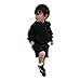 Sweatshirt for Kids Girls Boys 2PCS Solid Pullover Hooded Teens Long Sleeve Sweater & Shorts Shirts (E, 13-14 Years)