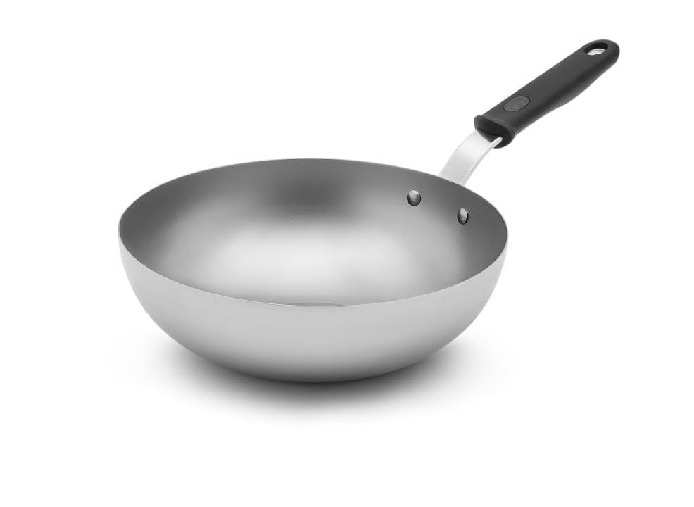 Wok de acero carbono 11 pulgadas con mango de silicona miniatura 1