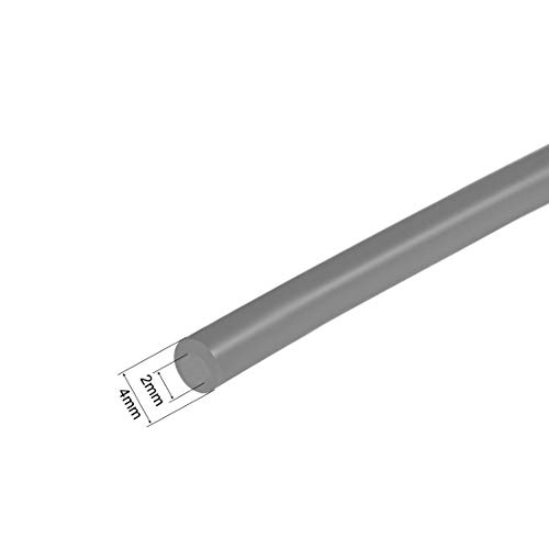 Sourcing map Silicone Tubo, 2mm ID x 4mm OD 10ft