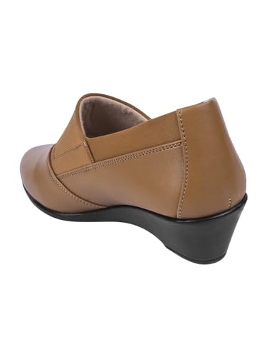 Image of TRYME Collection Bellies Comfortable Stylish Solid Wedge Heel Slip-On Formal Shoes for Womens & Girls