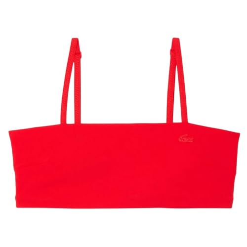 Brassière Lacoste rouge taille L vêtement de sport femme