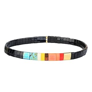 C·QUAN CHI Mode Bracelets De Perle Tila Mixte Femmes Bracelets Extensibles Bracelets Bons Faits À La Main