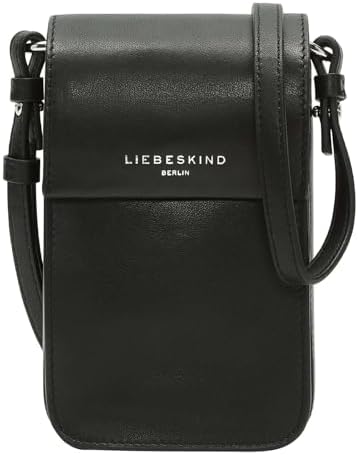 LIEBESKIND BERLIN Leren schoudertas telefoontasje Lea Mobile Pouch Neutral Gray Taupe LIEBESKIND BERLIN Leren schoudertas telefoontasje Lea Mobile Pouch Neutral Gray Taupe