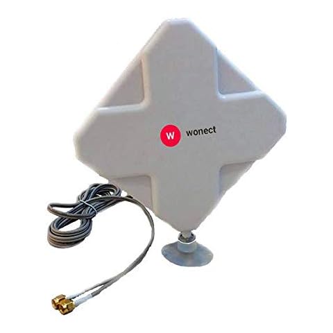 Antena 4G interior Panel 24dBi LTE Exterior Soporte Ventosa Cover