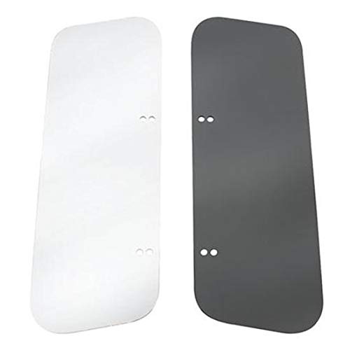 Clear Universal Wind Wing Kit W/Chrome Brackets