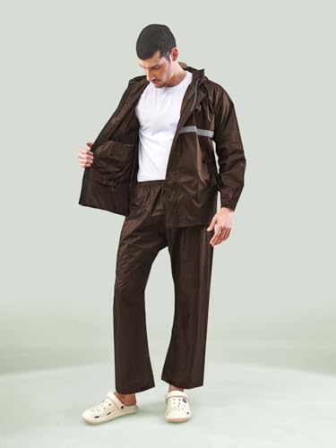 Image of LUX VENUS Reflecting Design Tapping Rain Suit for Men