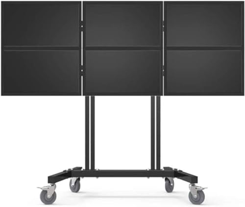 Soporte móvil para TV con ruedas y altura ajustable