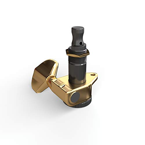 D'addario Accessories Auto-Trim Tuning Machines, 3 + 3 Setup, Gold #TOP5