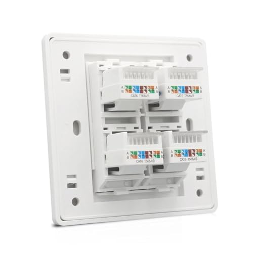 Prise internet RJ45 murale Cat 6 idéale pour connecter toute la maison connectée