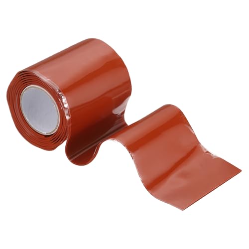 Image of uxcell Self Fusing Silicone Tape, 2 inch x 3ft Waterproof Water Leak Sealing Tape for Plumbing Pipe Hose Repair Handles, Red (1mm Thick)