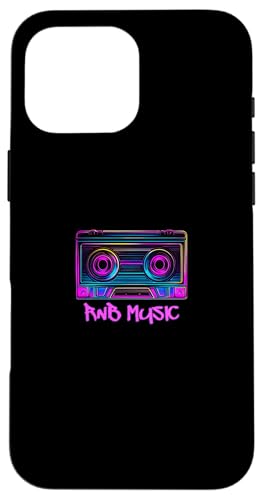 Cinta de casete Vaporwave R&B Music Line Art Hip Hop Carcasa para iPhone 16 Pro Max