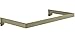 AMKO AK-12CH U-Hangrail, 24" Width x 12" Diameter, Slotted System, Satin Nickel Finish (Pack of 2)