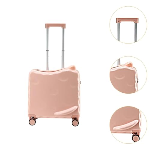 Travel Luggage on A Suitcase with Wheels Boys Girls Gifts Lightweight Comfortable 18 Trolley Luggage, Pink2