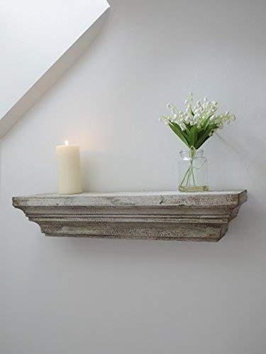 Elegante mensola in legno anticato da parete