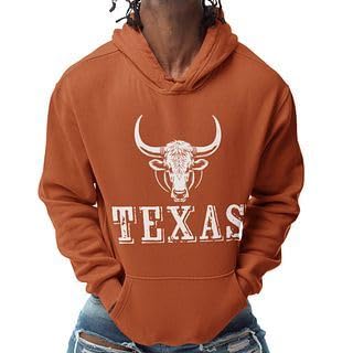 Printbox Originals Texas Longhorn Hoodie, Austin Football Hooded Sweater for Men Women Unisex