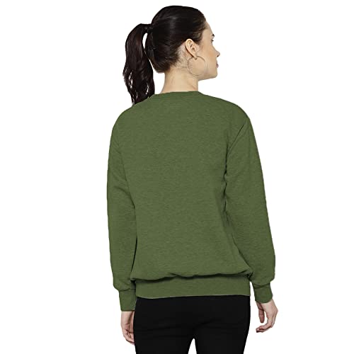 Image of Mack Jonney Fleece Round Neck Sweatshirt for Women (Pack of 2)-SW RN OLV RST 002-P