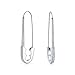 Christmas Gifts Crystal Safety Pin Ear Threader Earrings Surgical Steel