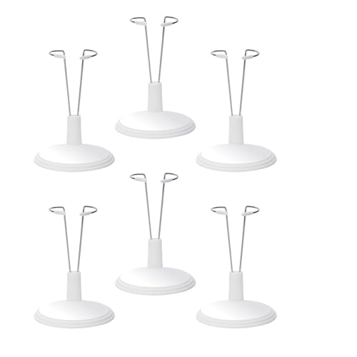 Image of 12 Pack Doll Stand Holder Compatible with 6.8 Inch Dolls, Not Include Dolls | Doll Stand Holder for Collectible Blind Box Figurines, Doll Stands for 6.8 Inch Dolls, Easy to Use, Great Gift for Girls