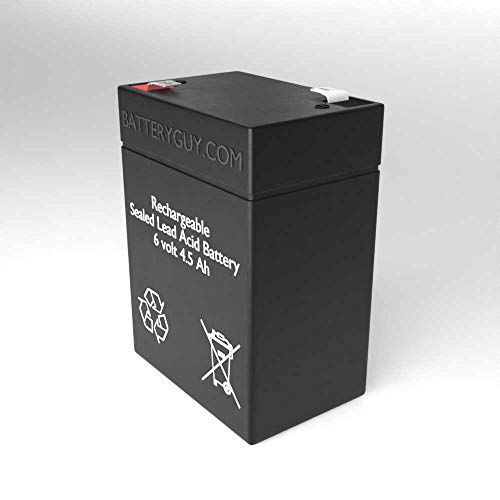 BatteryGuy VEC199 Replacement 6V 4.5Ah SLA Battery Brand Equivalent (Rechargeable) - Qty of 1