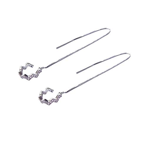 Preisvergleich Produktbild Katylen Earring S925 Sterling Silber Mädchen Ohrringe Temperament Persönlichkeit Multi-Funktions-Mädchen Ohrringe Hypoallergen Insert Ohr Ohr in Ohr Kopfhörer Schmuck