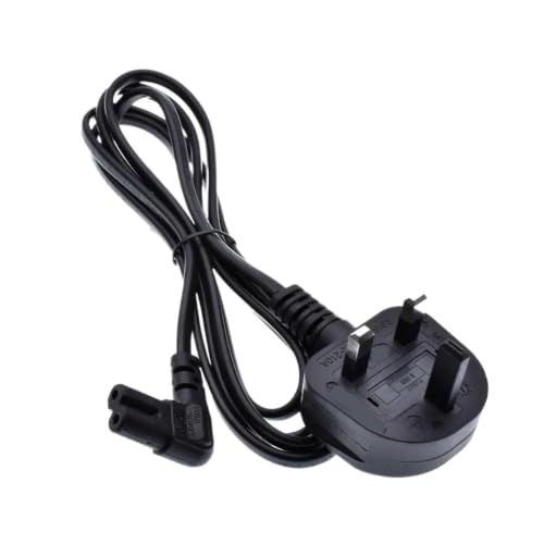 Cable alimentación CA de 3 clavijas C7 figura 8 angular de 3M para cámaras e impresoras 4