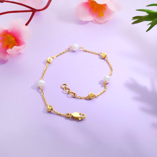 Malabar Gold & Diamonds Gold Bracelet for Women 22 k | 22k (916) BIS Hallmark Pure Gold Bracelet for Birthday, Anniversary and Rakshabandhan Gift - Image 2
