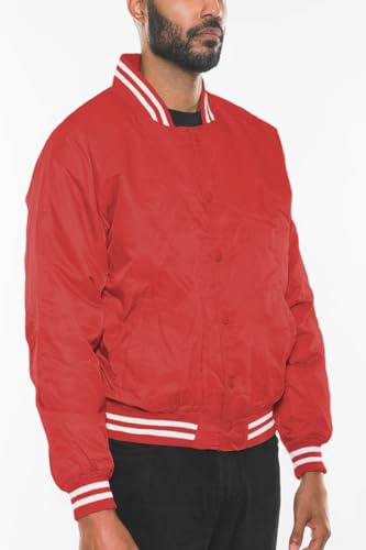 Weiv Mens Fashion Varsity Widnbreaker Jacket Causal Regular Fit Letterman Baseball Bomber Jackets2