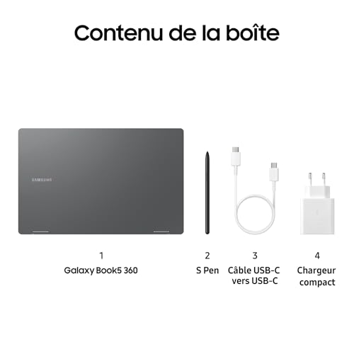 Ordinateur portable Galaxy Book5 360 15.6 U7 Ant - vue 9