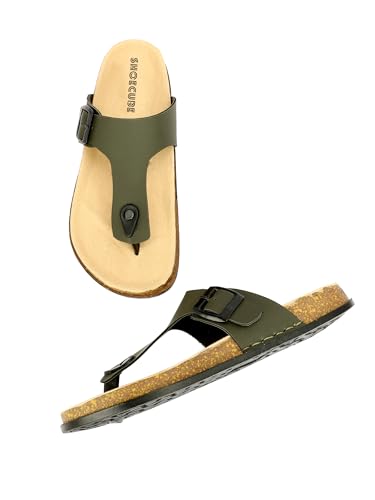Image of Men V-Shape Thong Slippers | Casual Flip-Flops | Slippers for Men | Lightweight Rubber Sandals | Comfortable Anti-Slip Footwear