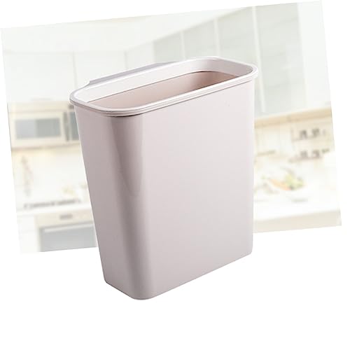 Contenedor de basura rectangular para cocina beige miniatura 4
