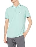 BOSS Herren Paddy Pro Poloshirt aus Baumwoll-Mix mit Kontrast-Details Hellgrün 4XL
